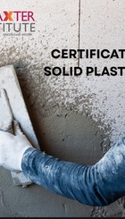 Certificate III in Solid Plastering with Baxter Institute